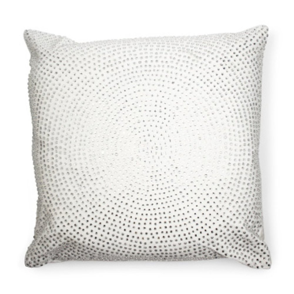 Callisto Home Velvet Pillow Rhinestone Decorative Accent Pillow